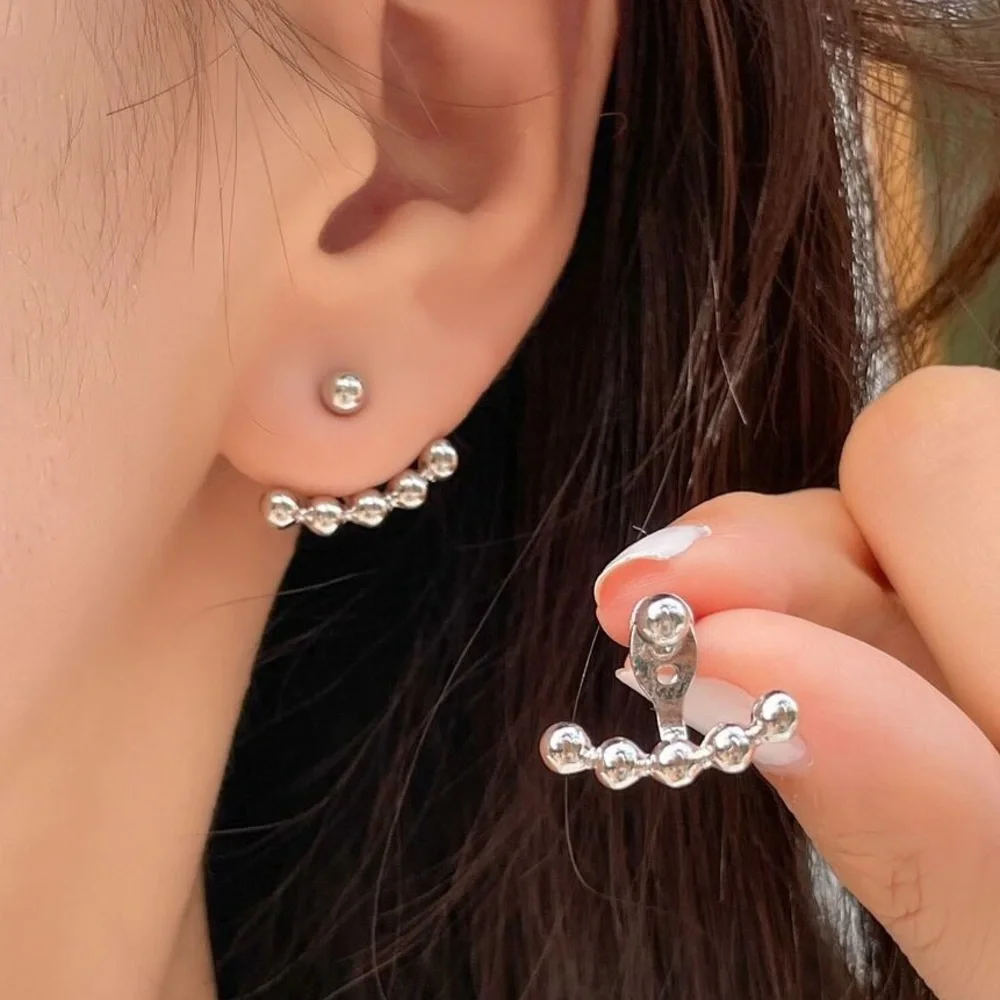 Any 4/$25! Silver Studs w/Matching Jackets Earrings - Picture 4 of 8